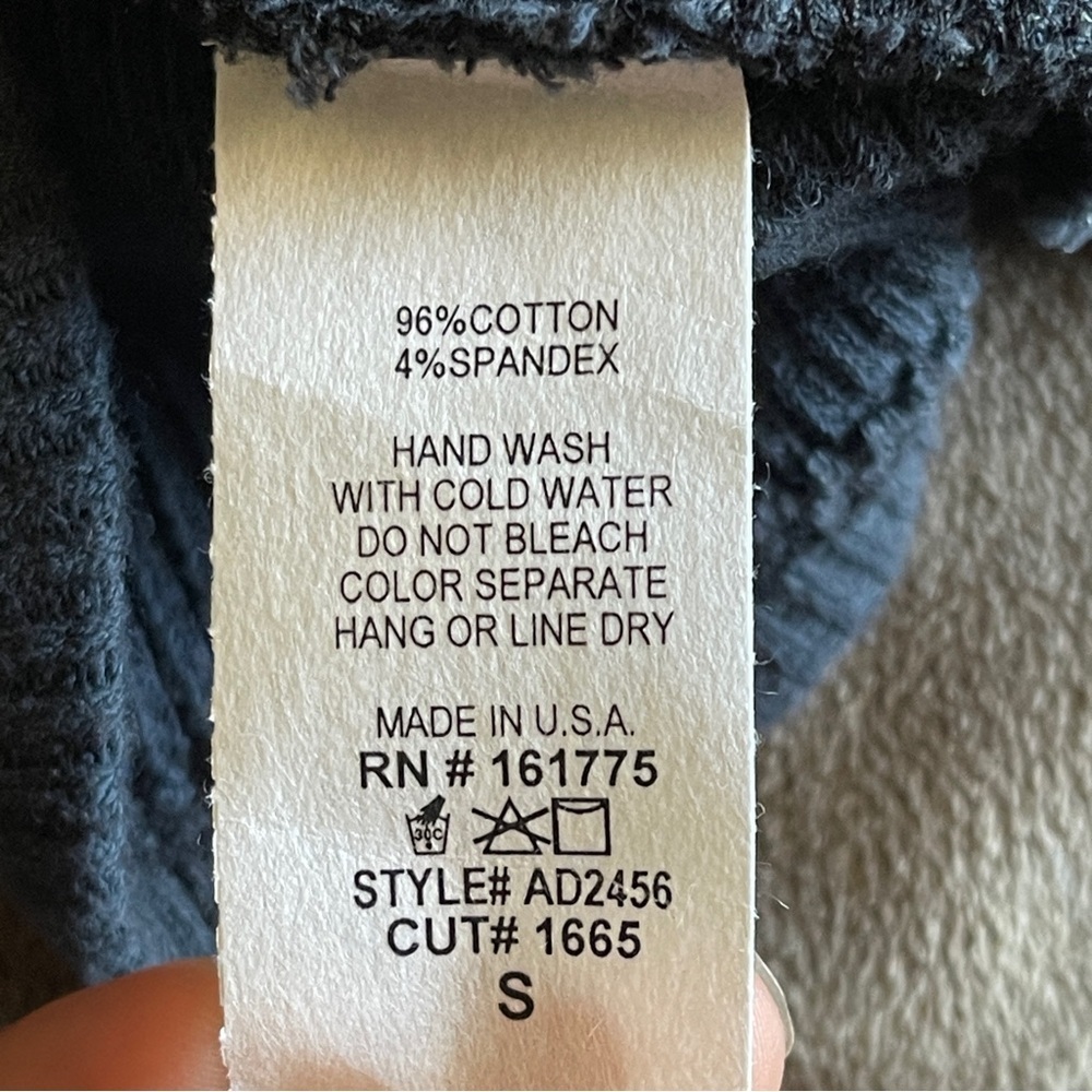 Ribbed Tie-Dye 96% Cotton Long Sleeve Dress - Picture 6 of 6
